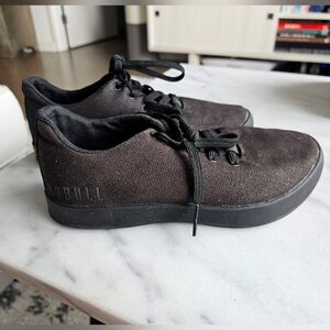 NOBULL Women's Black Canvas Trainers, Size 6.5